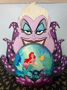 Loungefly Disney Villains Scene Ursula Crystal Ball Mini Backpack